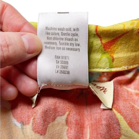 Norm Thompson Bright Floral Jean Jacket - Picture 9 of 13